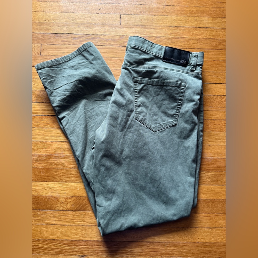 English Laundry Olive Green Straight-Legged Chinos, Size 36x32